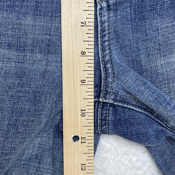 NYDJ Jeans Womens Size 6 Blue Girlfriend Mid Rise Light Wash Denim 31x27 Actual - Picture 7 of 14